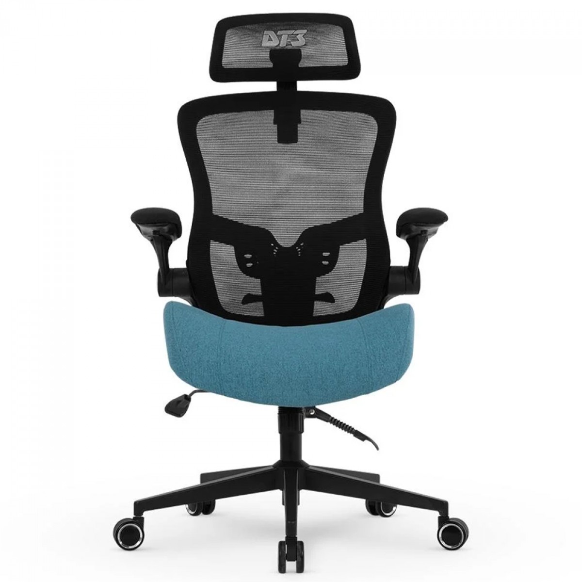 Cadeira De Escritório DT3 Vita Super H, Ajustável, Ergonômica, Mesh, Preto e Azul, 14248-9