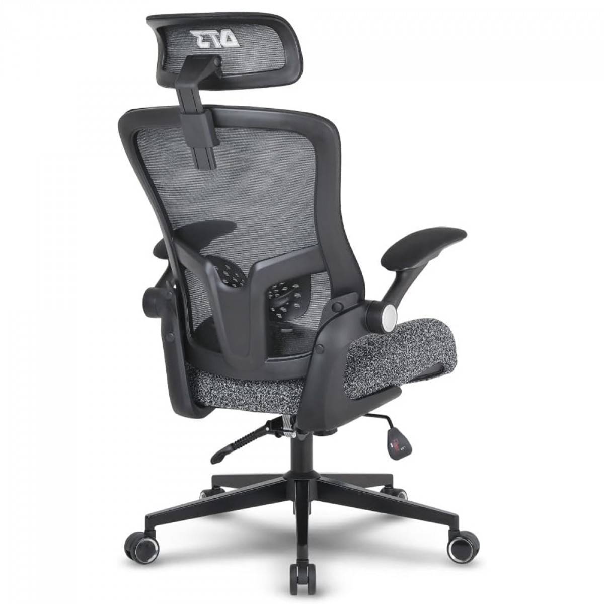 Cadeira De Escritório DT3 Vita Super H, Ajustável, Ergonômica, Mesh, Preto e Granite, 14697-7
