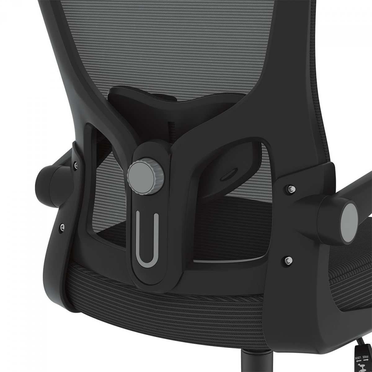 Cadeira de Escritório FlexiSpot OCB1-Lite, Ajustável, 3D, Mesh, Preta