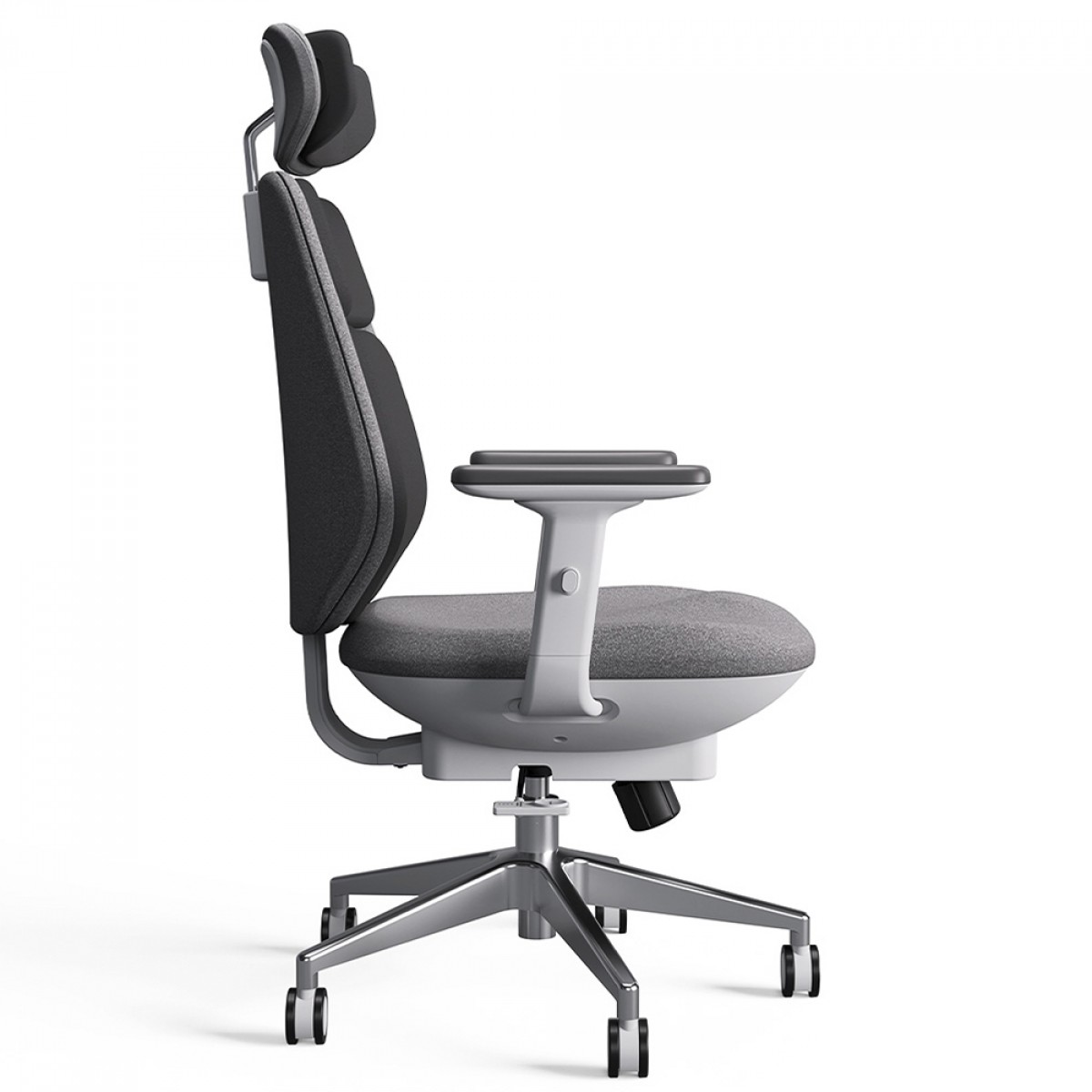 Cadeira de Escritório PCYes X Backrobo Sublime, Massageadora, Com Aquecedor de Lombar, Ergonômica, 3D, Branco e Cinza, PCYBRWT