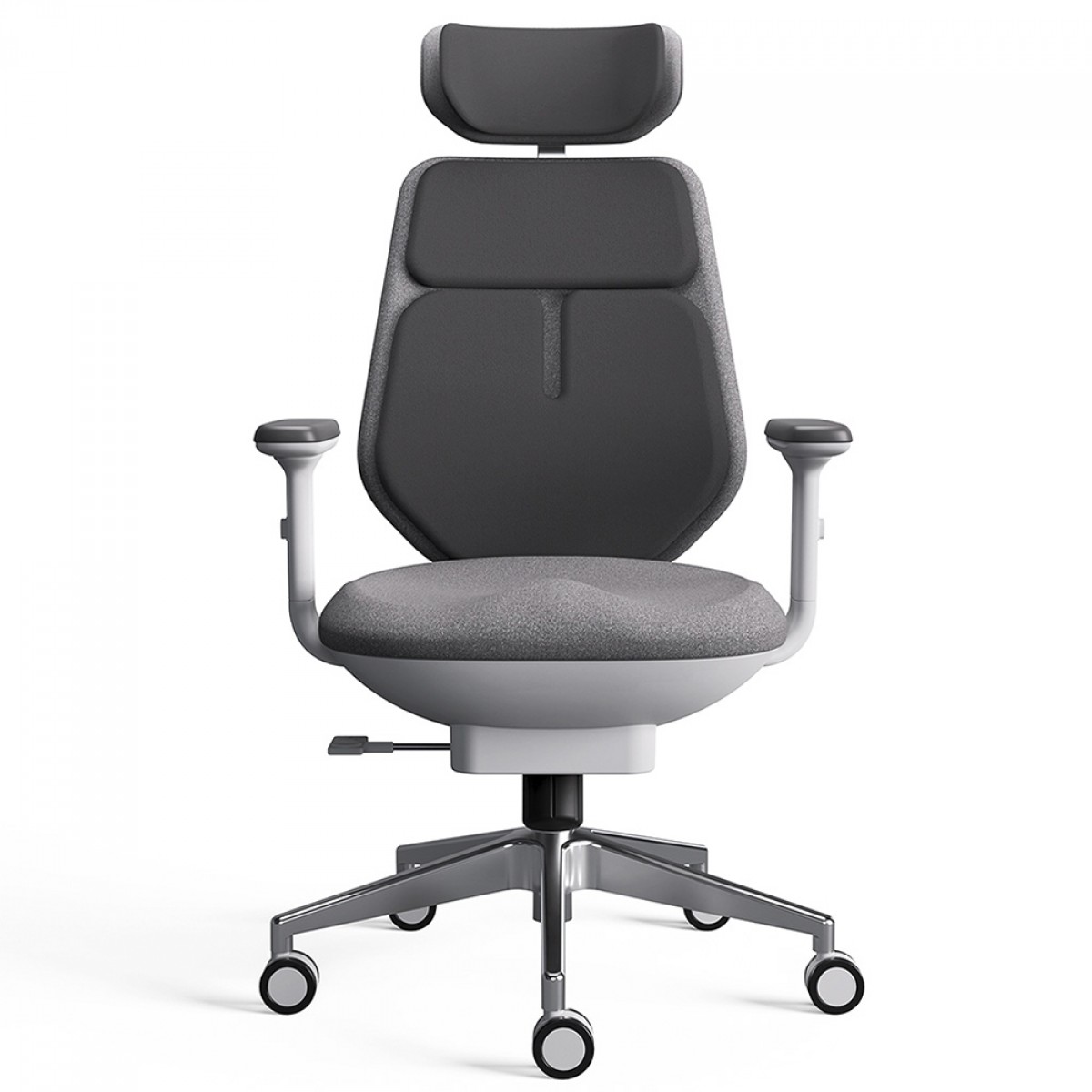 Cadeira de Escritório PCYes X Backrobo Sublime, Massageadora, Com Aquecedor de Lombar, Ergonômica, 3D, Branco e Cinza, PCYBRWT