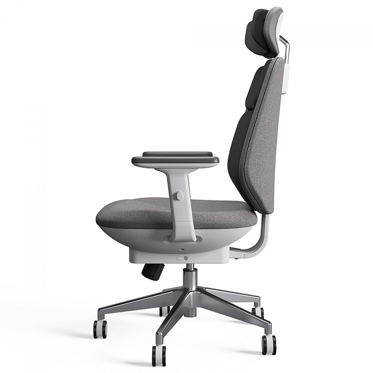 Cadeira de Escritório PCYes X Backrobo Sublime, Massageadora, Com Aquecedor de Lombar, Ergonômica, 3D, Branco e Cinza, PCYBRWT