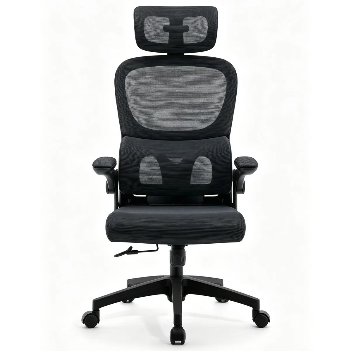 Cadeira de Escritório Rise Mode Office 14, Mesh, Ajustável, Preta, RM-CO-14-BK