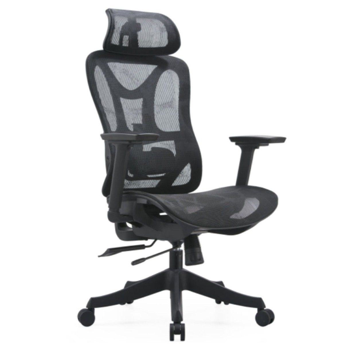 Cadeira de Escritório Rise Mode Office 20, Mesh, 6D, Ajustável, Preta, RM-CO-20-BK
