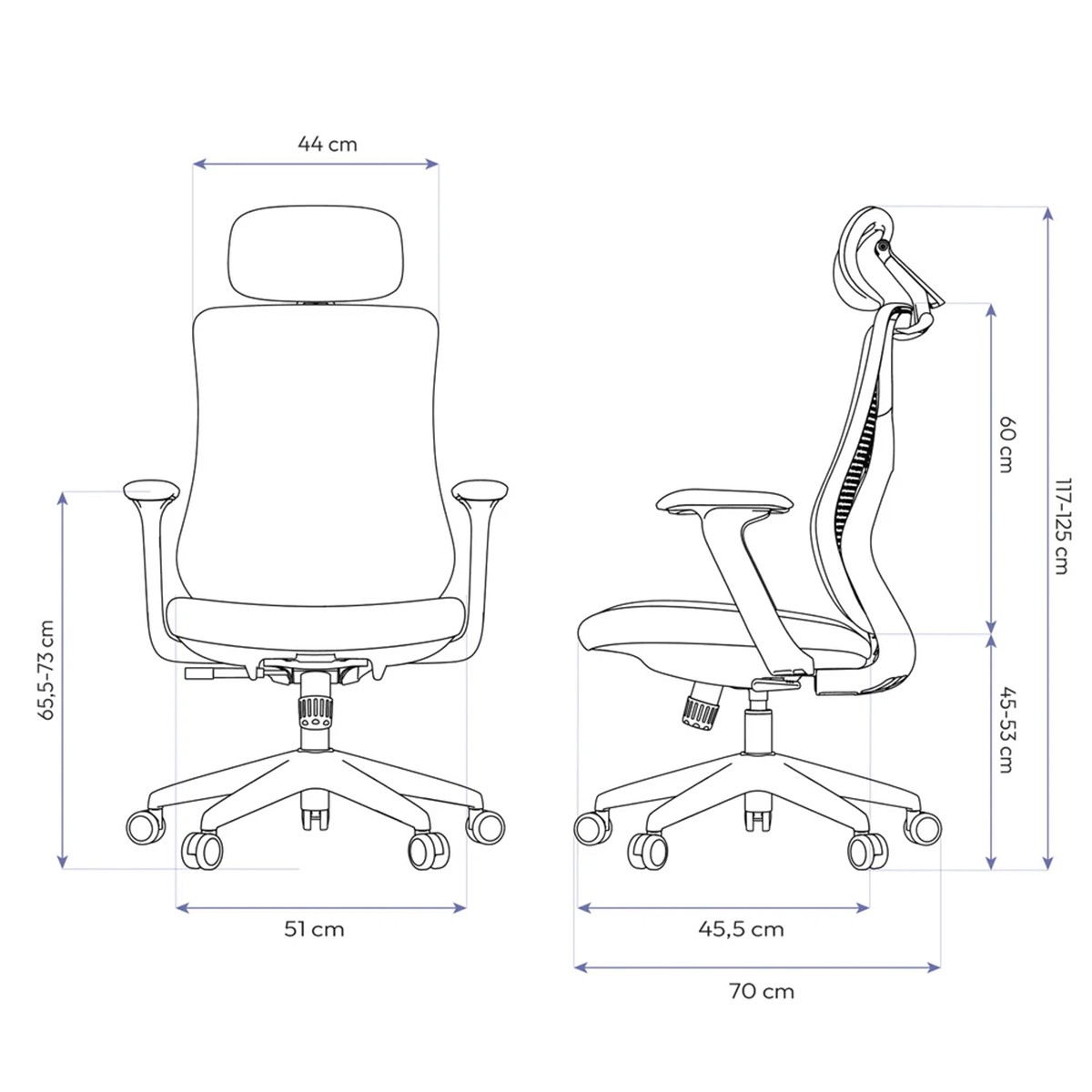 Cadeira Ergonômica Elements Aiven, Mesh, 3D, Preto