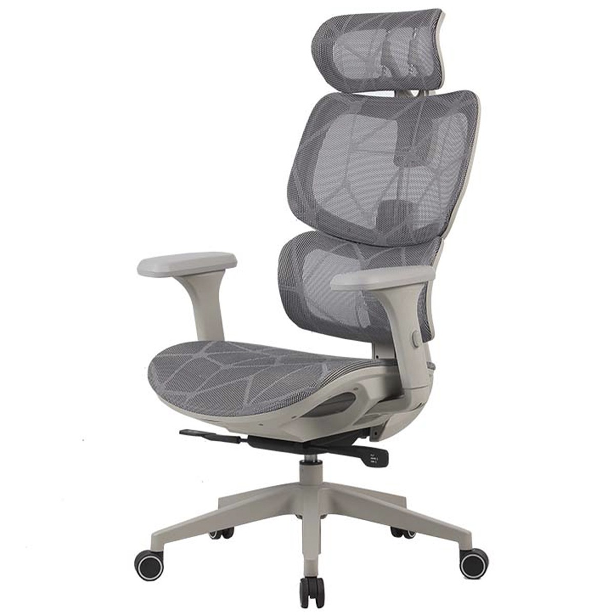 Cadeira Ergonômica Elements Siggy, Mesh, Reclinável, Cinza