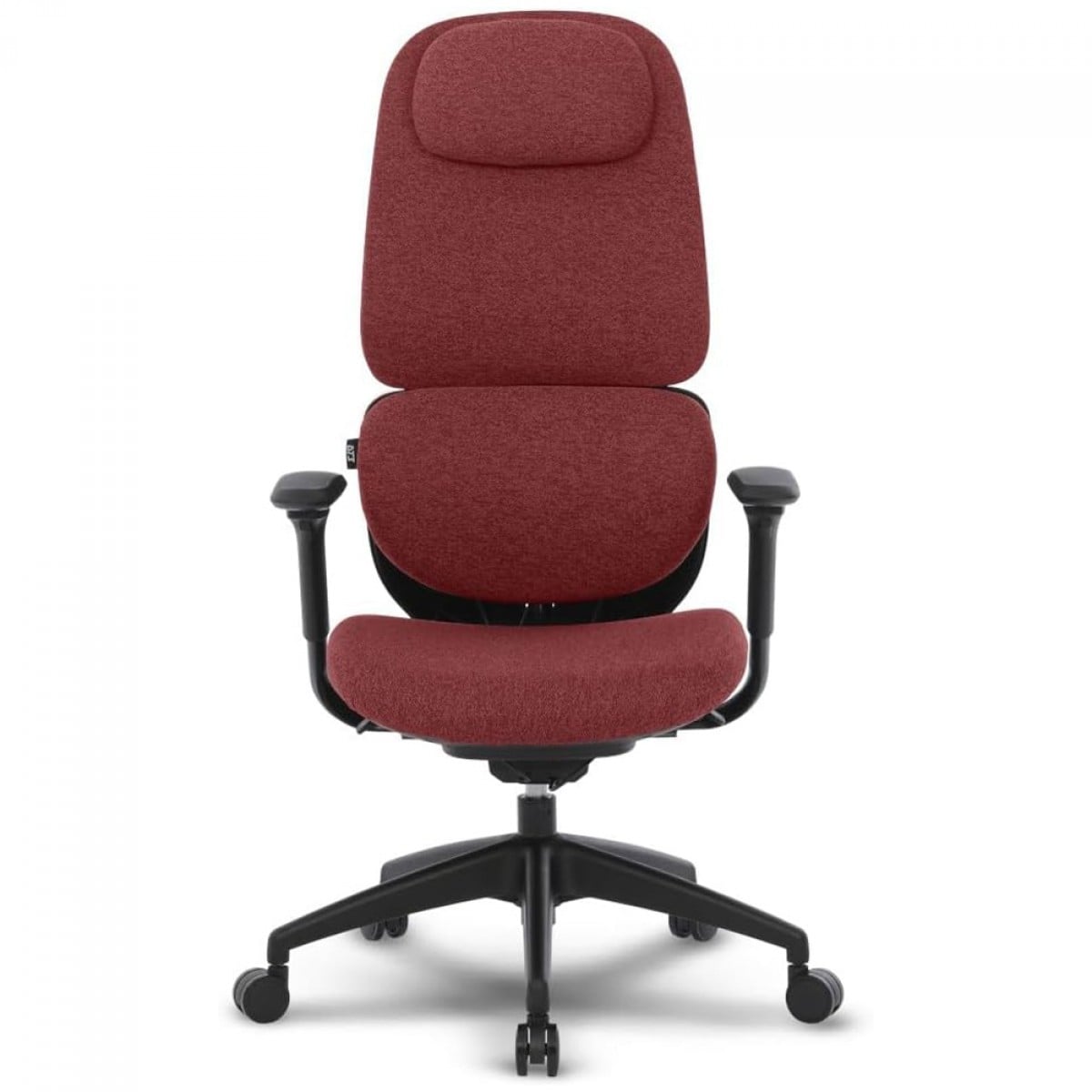Cadeira Escritório Presidente DT3 Caeli Wine, Ergonômica, Ajustável, 3D, Tecido, Preto e Vermelho, 14712-5