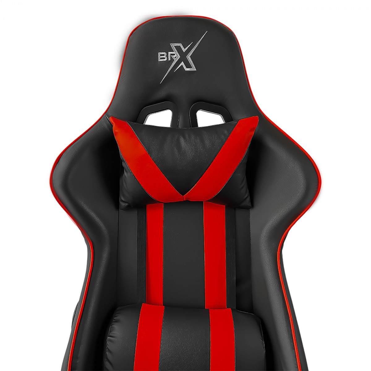 Cadeira Gamer BRX 702, Ajustável, Reclinável, Vermelho e Preto, CD-702RED