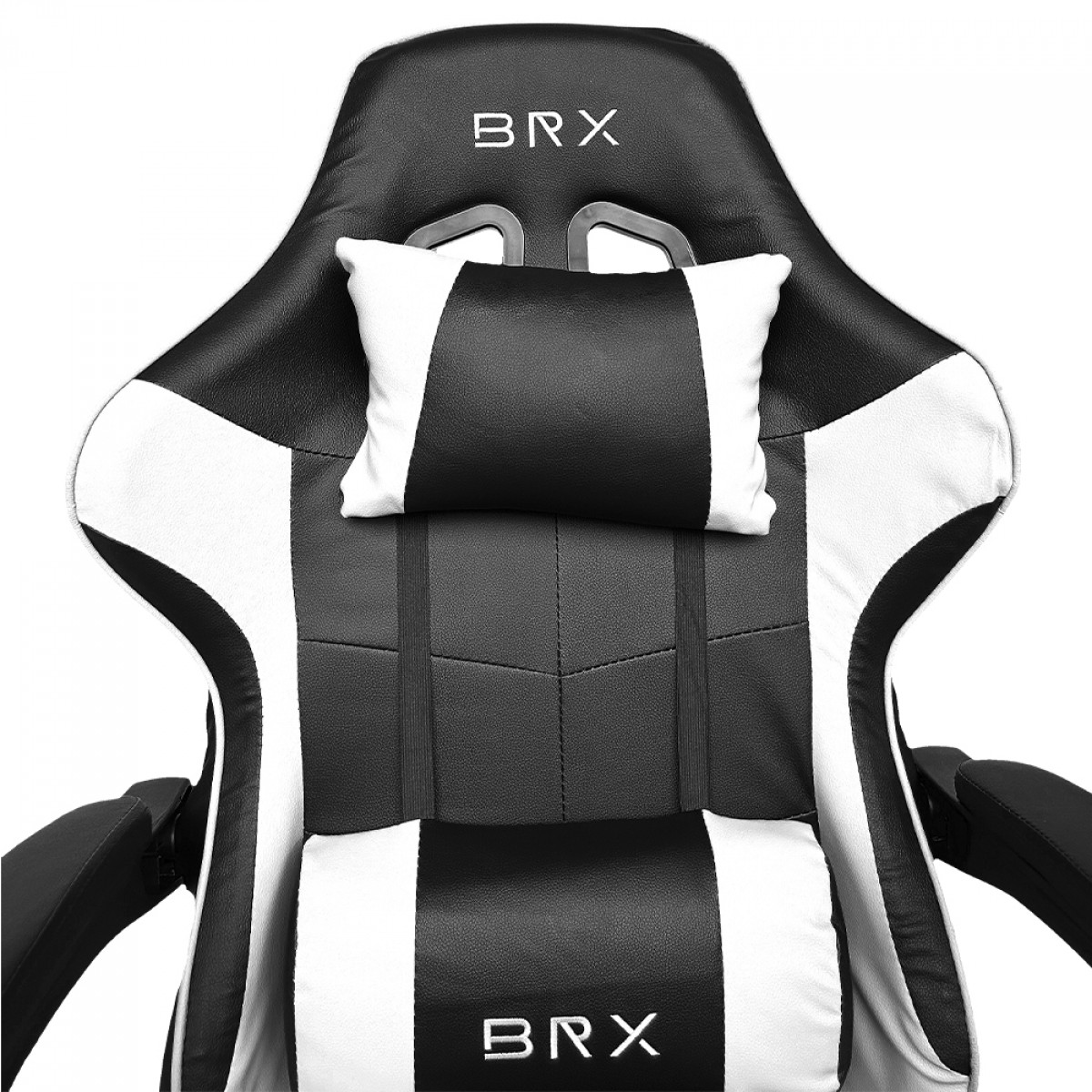 Cadeira Gamer BRX Impact, Ajustável, Branco e Preto, CD-IPCTWHITEBLACK