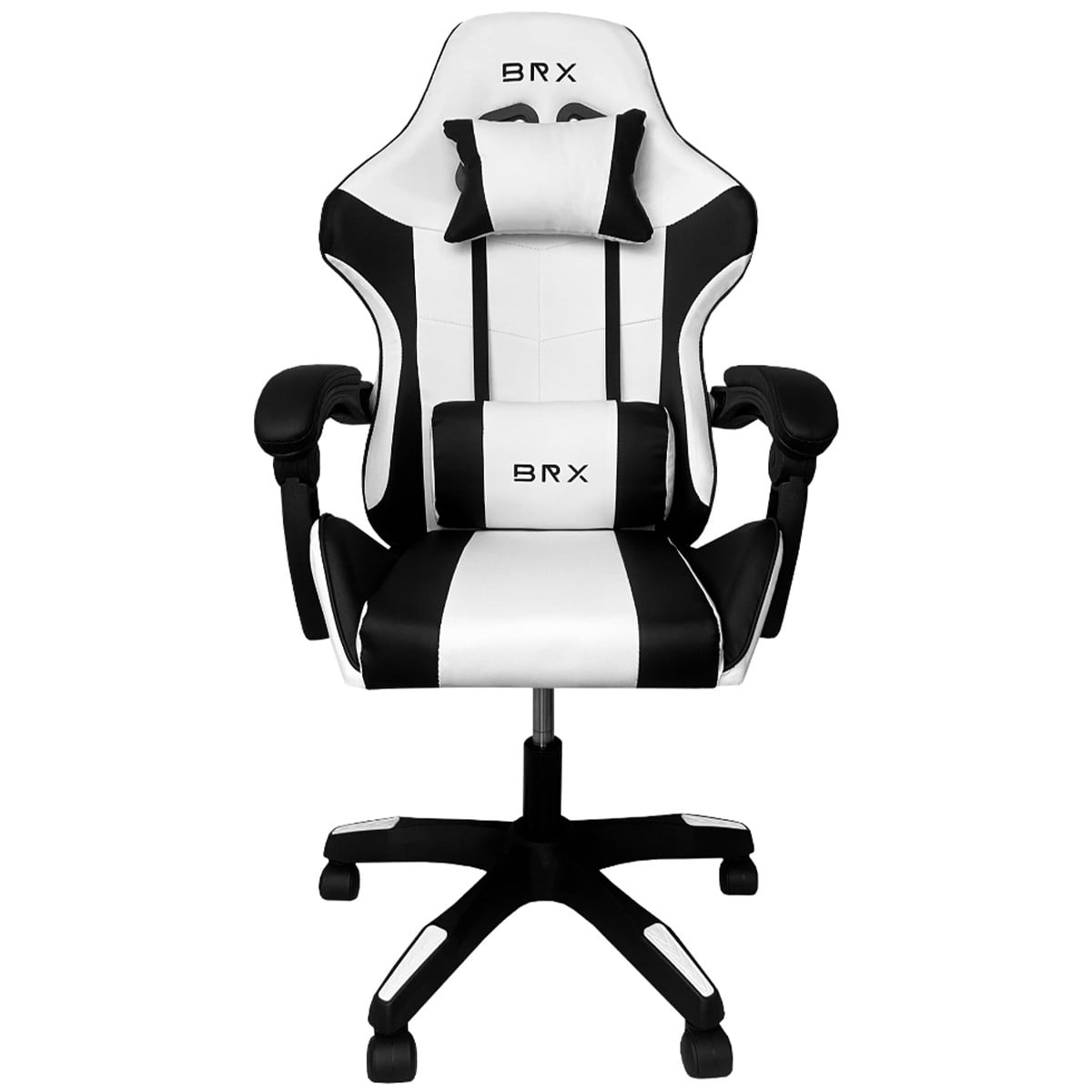 Cadeira Gamer BRX Impact, Ajustável, Branco e Preto, CD-IPCTWHITEBLACK