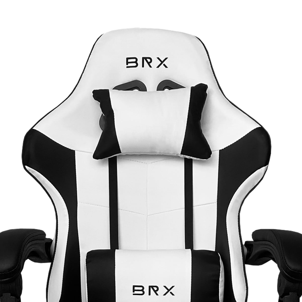 Cadeira Gamer BRX Impact, Ajustável, Branco e Preto, CD-IPCTWHITEBLACK