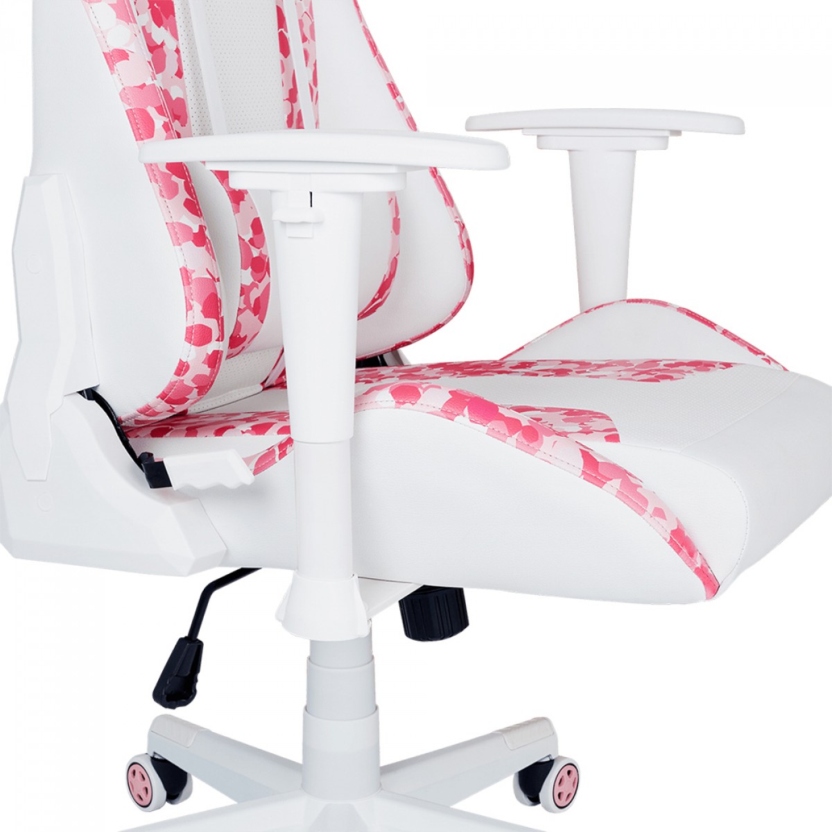 Cadeira Gamer Cooler Master Caliber R1S Sakura Camo, Reclinável, Branco e Rosa, CMI-GCR1S-PKC