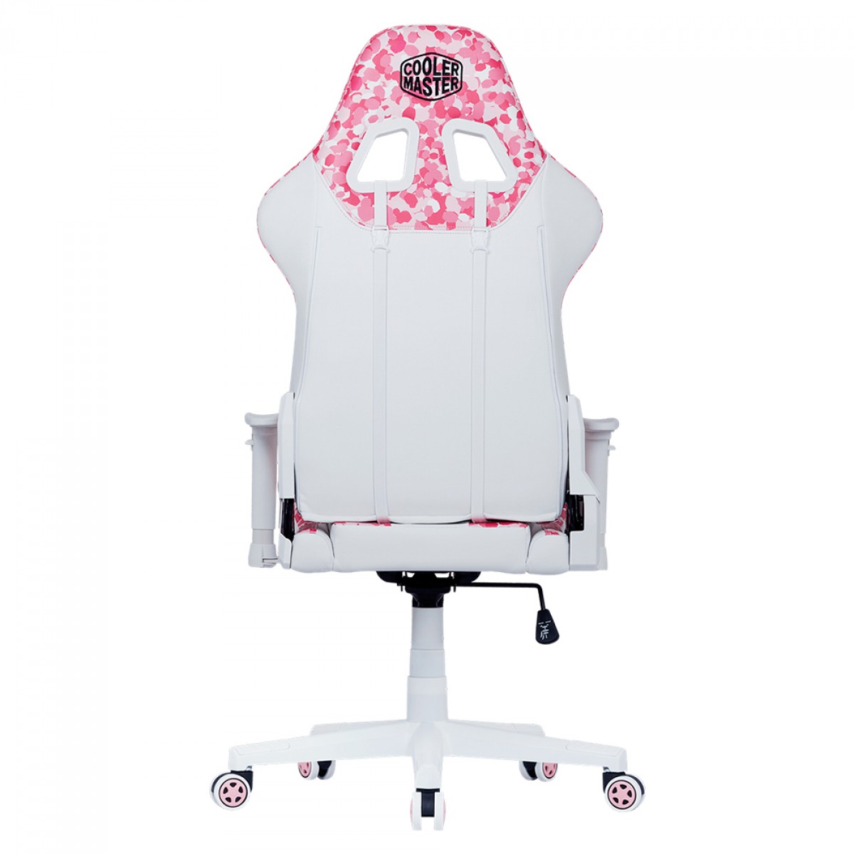Cadeira Gamer Cooler Master Caliber R1S Sakura Camo, Reclinável, Branco e Rosa, CMI-GCR1S-PKC
