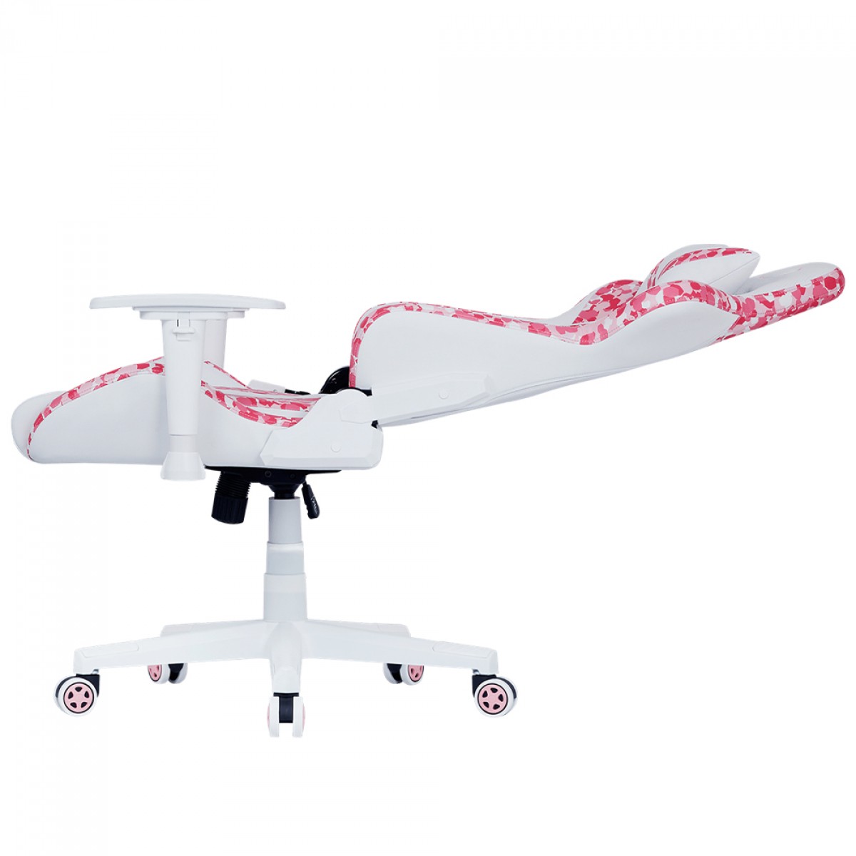Cadeira Gamer Cooler Master Caliber R1S Sakura Camo, Reclinável, Branco e Rosa, CMI-GCR1S-PKC