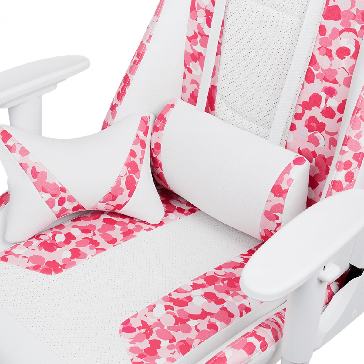 Cadeira Gamer Cooler Master Caliber R1S Sakura Camo, Reclinável, Branco e Rosa, CMI-GCR1S-PKC