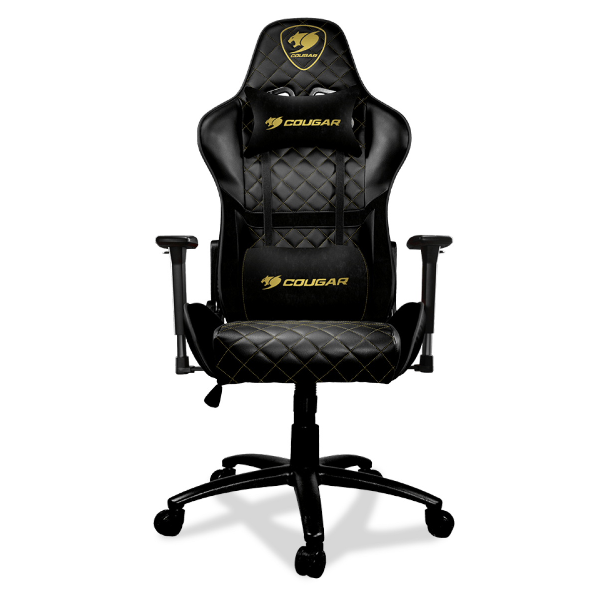 Cadeira Gamer Cougar Armor One Royal, Reclinável, Black/Golden, 3MARRGLD.0001