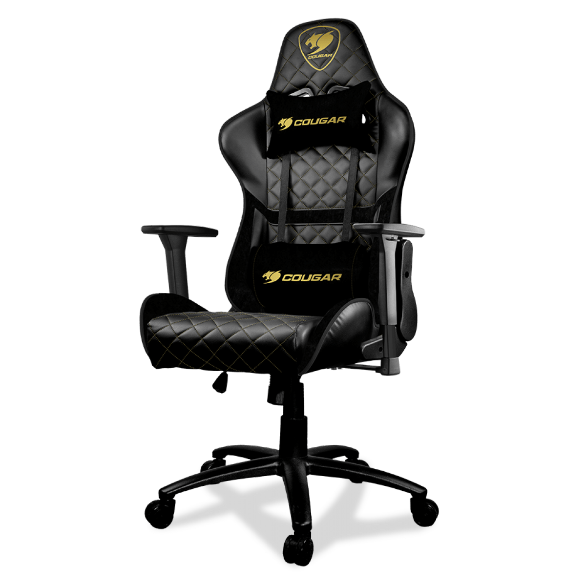 Cadeira Gamer Cougar Armor One Royal, Reclinável, Black/Golden, 3MARRGLD.0001