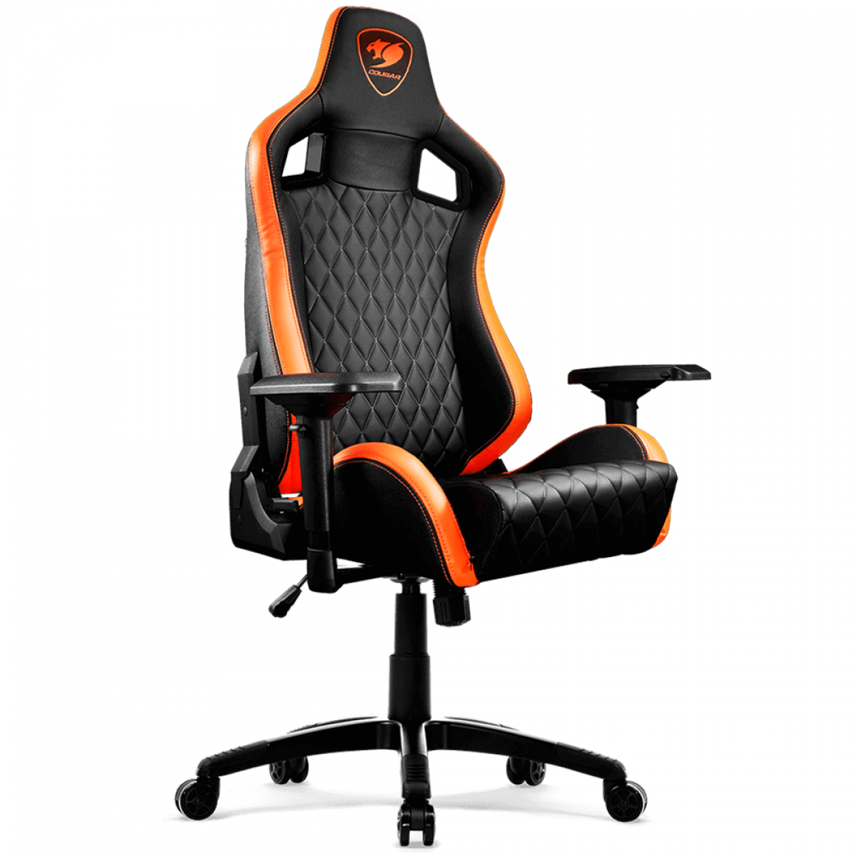 Cadeira Gamer Cougar Armor S, Reclinável, Black/Orange, 3MGC2NXB.0001