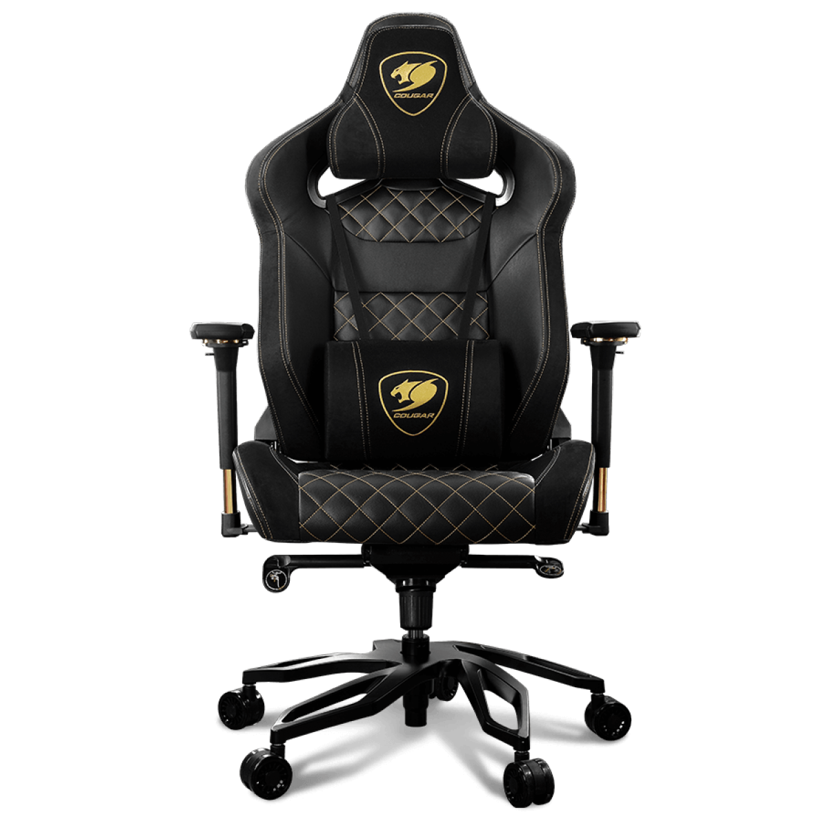 Cadeira Gamer Cougar Armor Titan Pro Royal, Reclinável, Black/Golden, 3MTITANR.0001