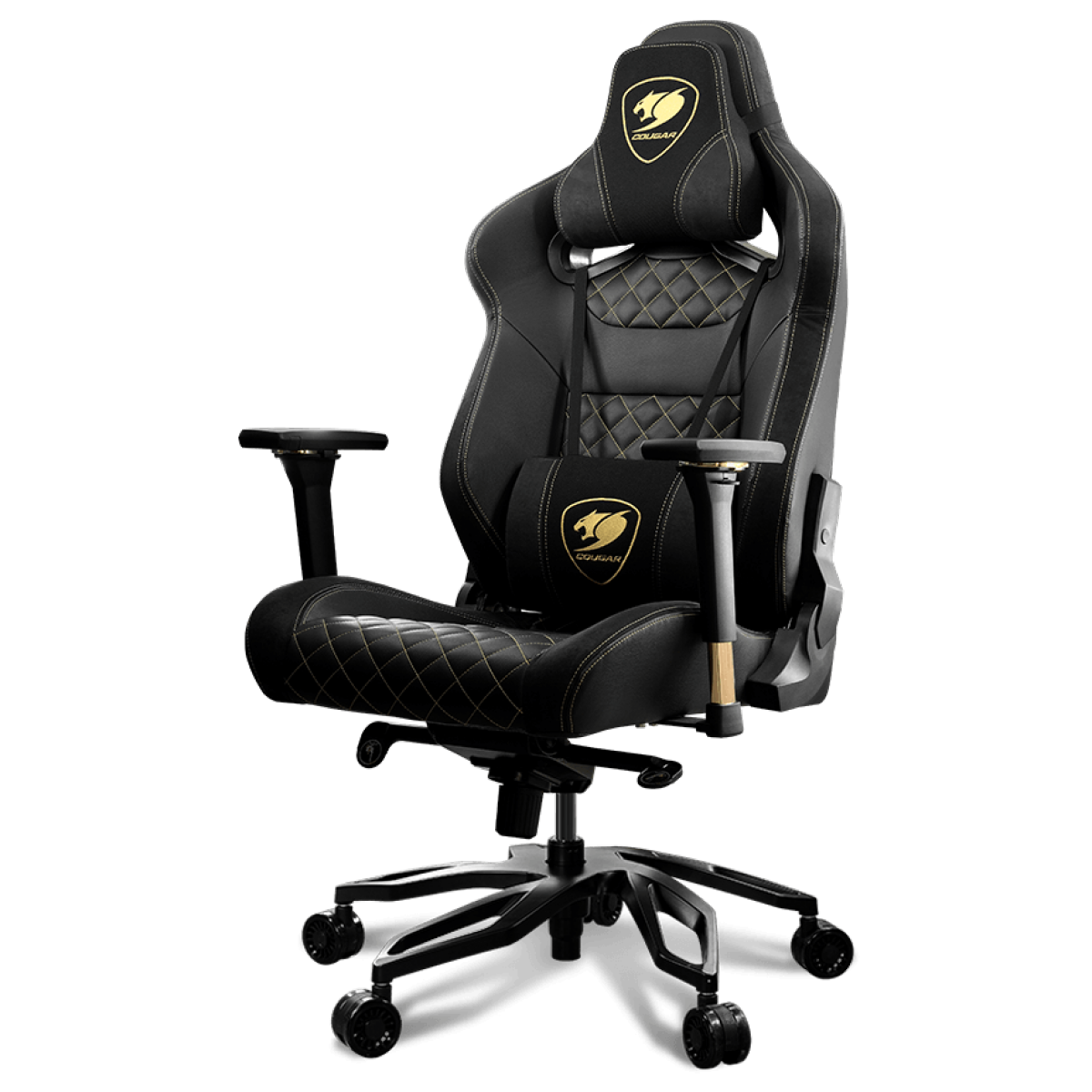 Cadeira Gamer Cougar Armor Titan Pro Royal, Reclinável, Black/Golden, 3MTITANR.0001