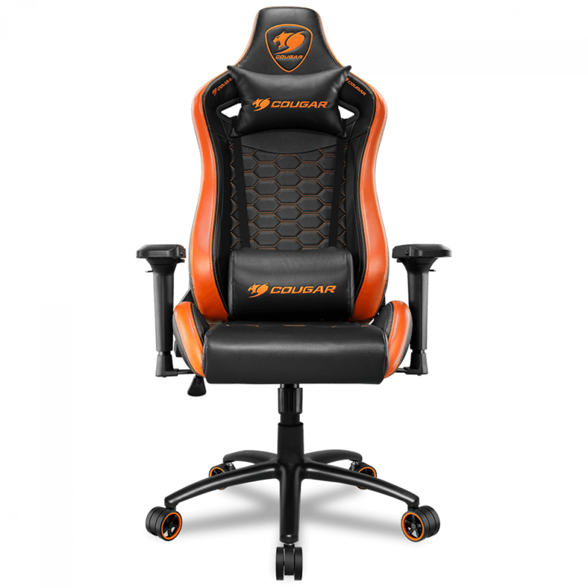 Cadeira Gamer Cougar Outrider S, Reclinável, Black/Orange, 3MOUTNXB.0001