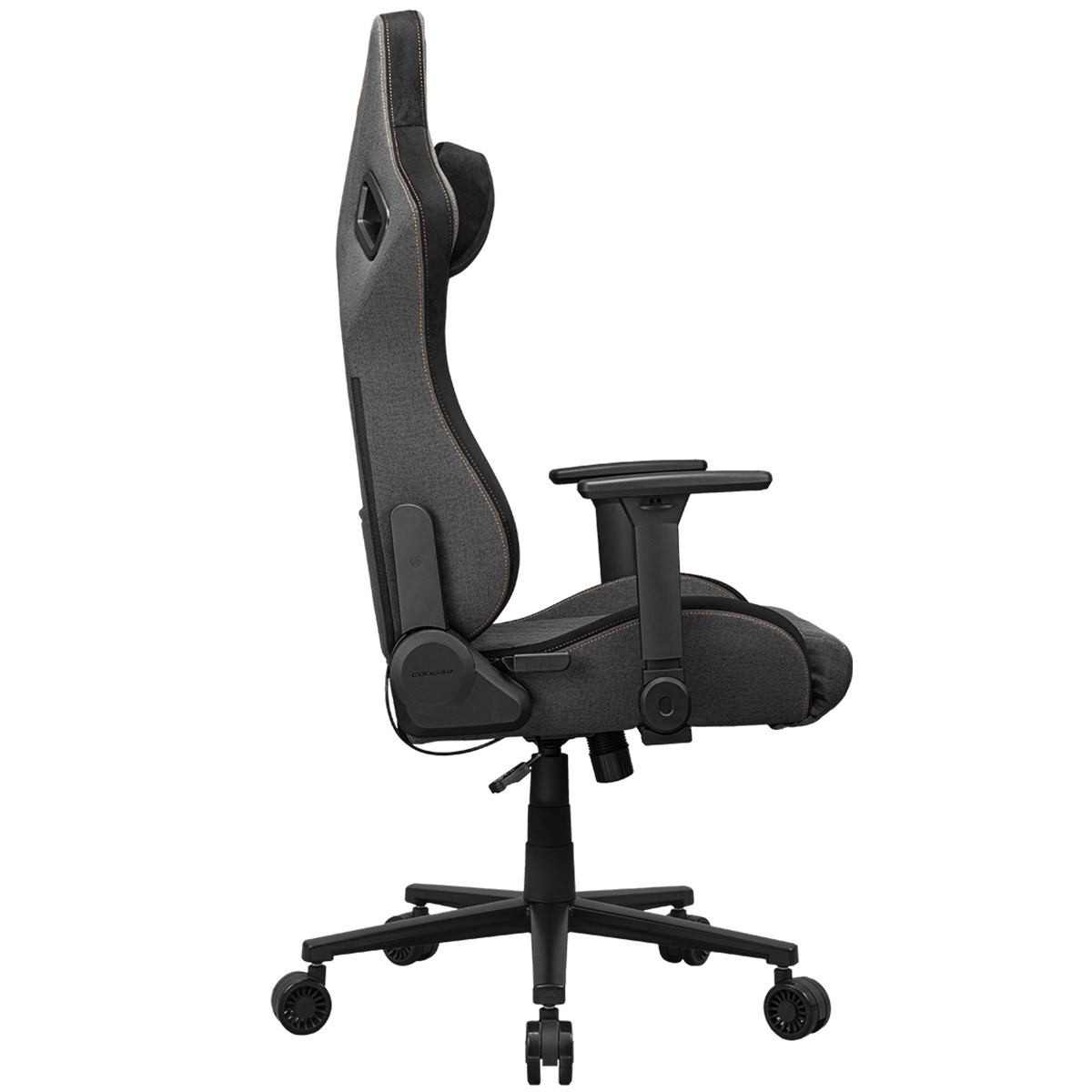 Cadeira Gamer Cougar Defensor Gray F, Reclinável, 4D, Tecido, Cinza, 3MDFFGRB.0001