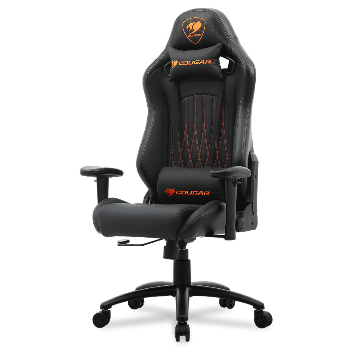 Cadeira Gamer Cougar Explore Black, Reclinável, Black/Orange, 3MEBENXB-0001