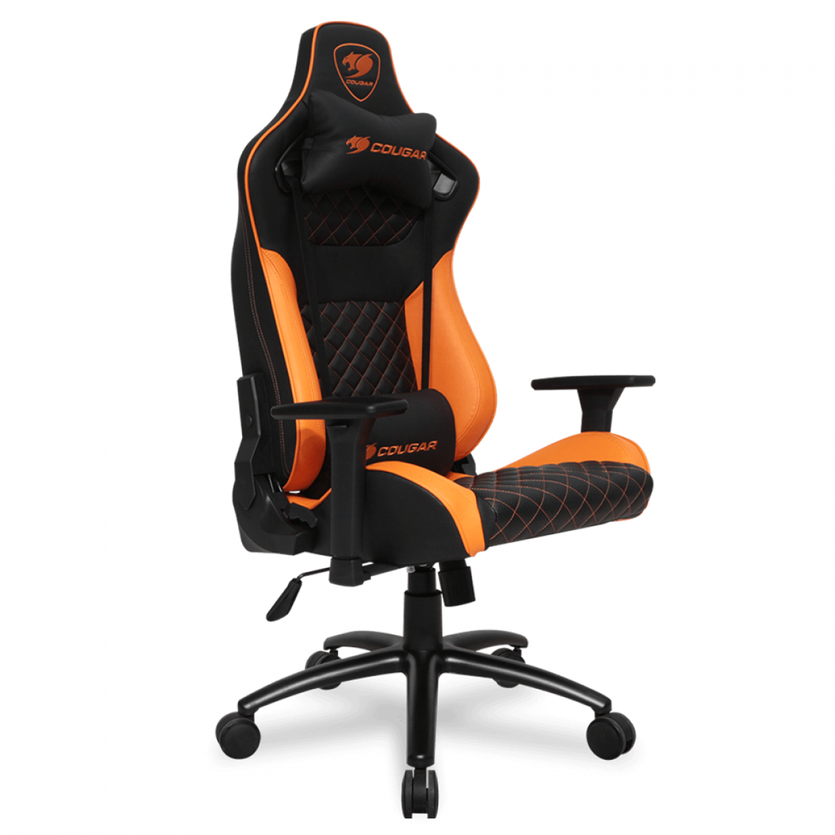 Cadeira Gamer Cougar Explore S, Reclinável, Black/Orange, 3MESONXB.0001