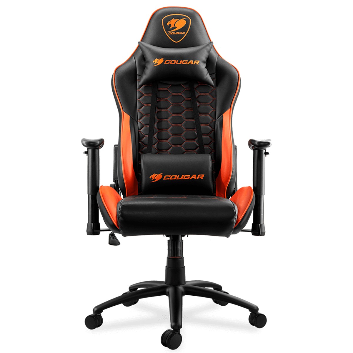 Cadeira Gamer Cougar Outrider, Reclinável, 2D, Preto/Laranja, 3MORDNXB.0001