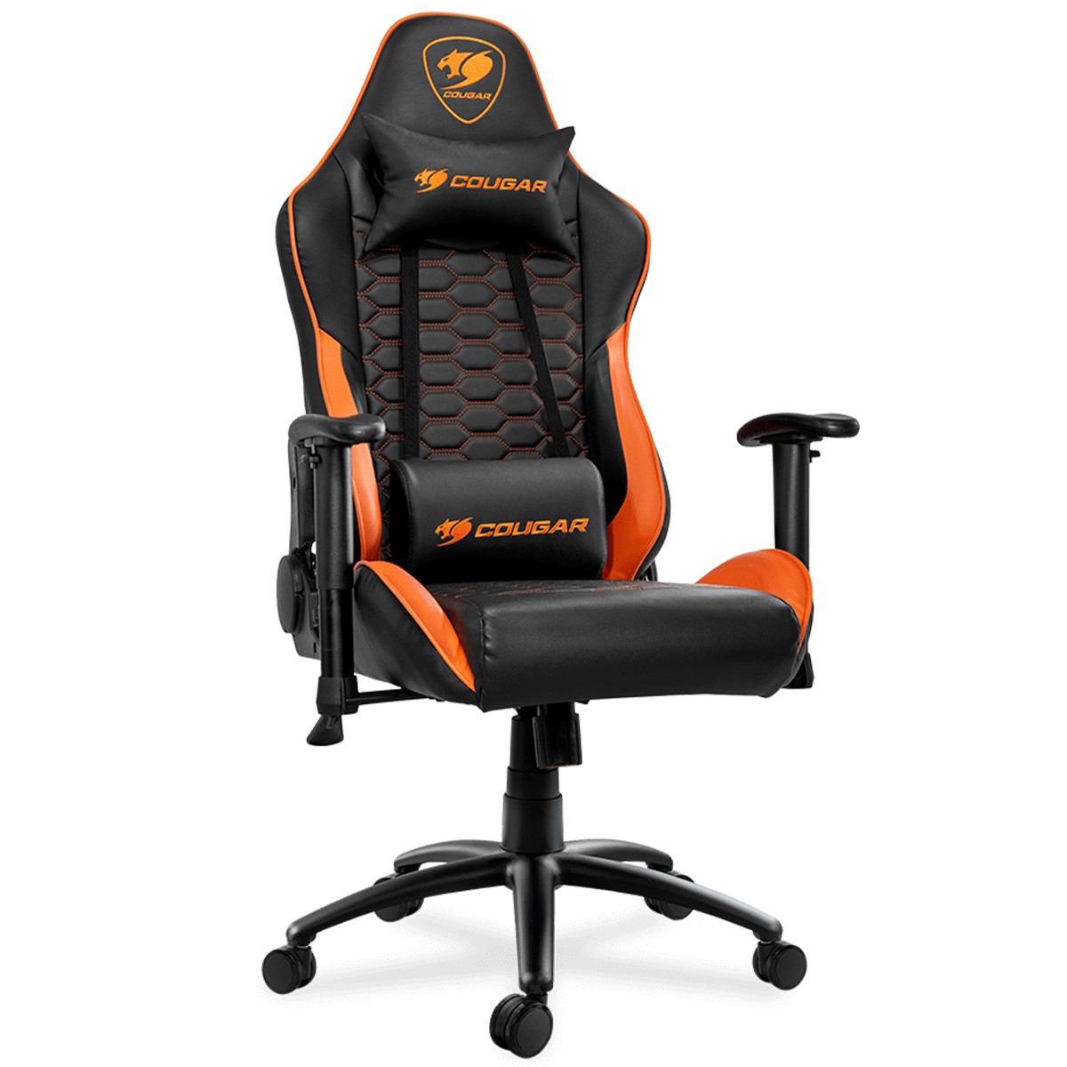Cadeira Gamer Cougar Outrider, Reclinável, 2D, Preto/Laranja, 3MORDNXB.0001