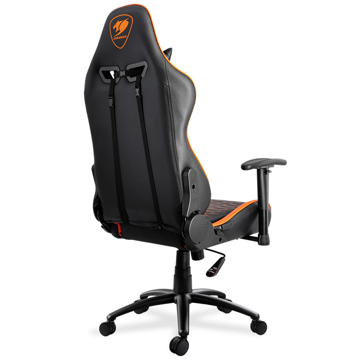 Cadeira Gamer Cougar Outrider, Reclinável, 2D, Preto/Laranja, 3MORDNXB.0001