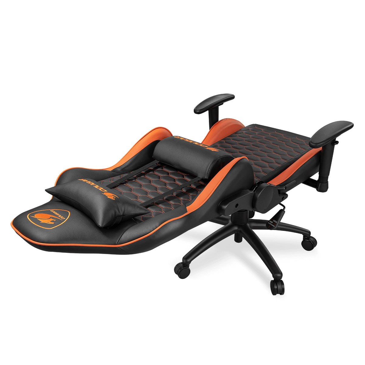 Cadeira Gamer Cougar Outrider, Reclinável, 2D, Preto/Laranja, 3MORDNXB.0001