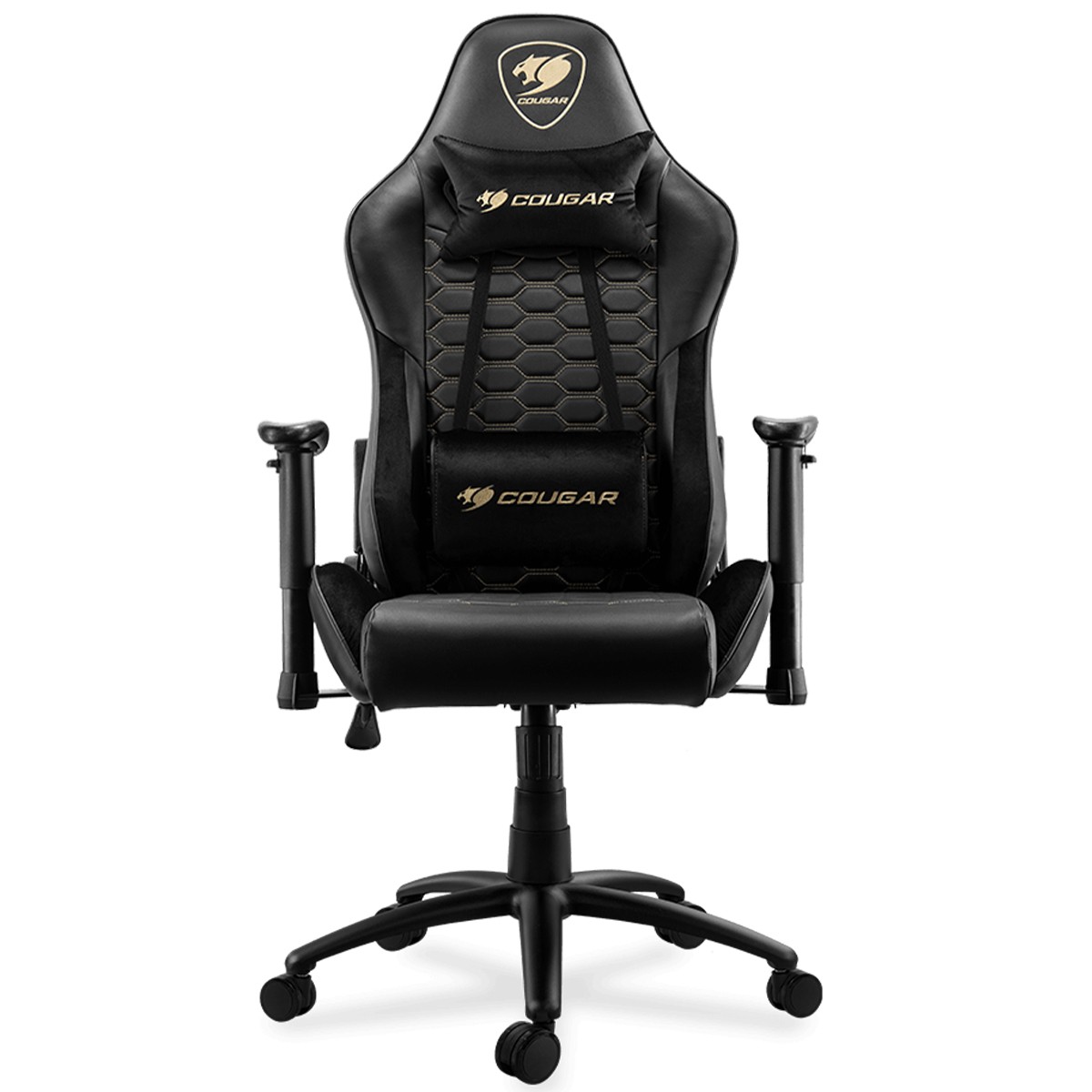 Cadeira Gamer Cougar Outrider Royal, Reclinável, 2D, Preto/Amarelo, 3MORRNXB.0001