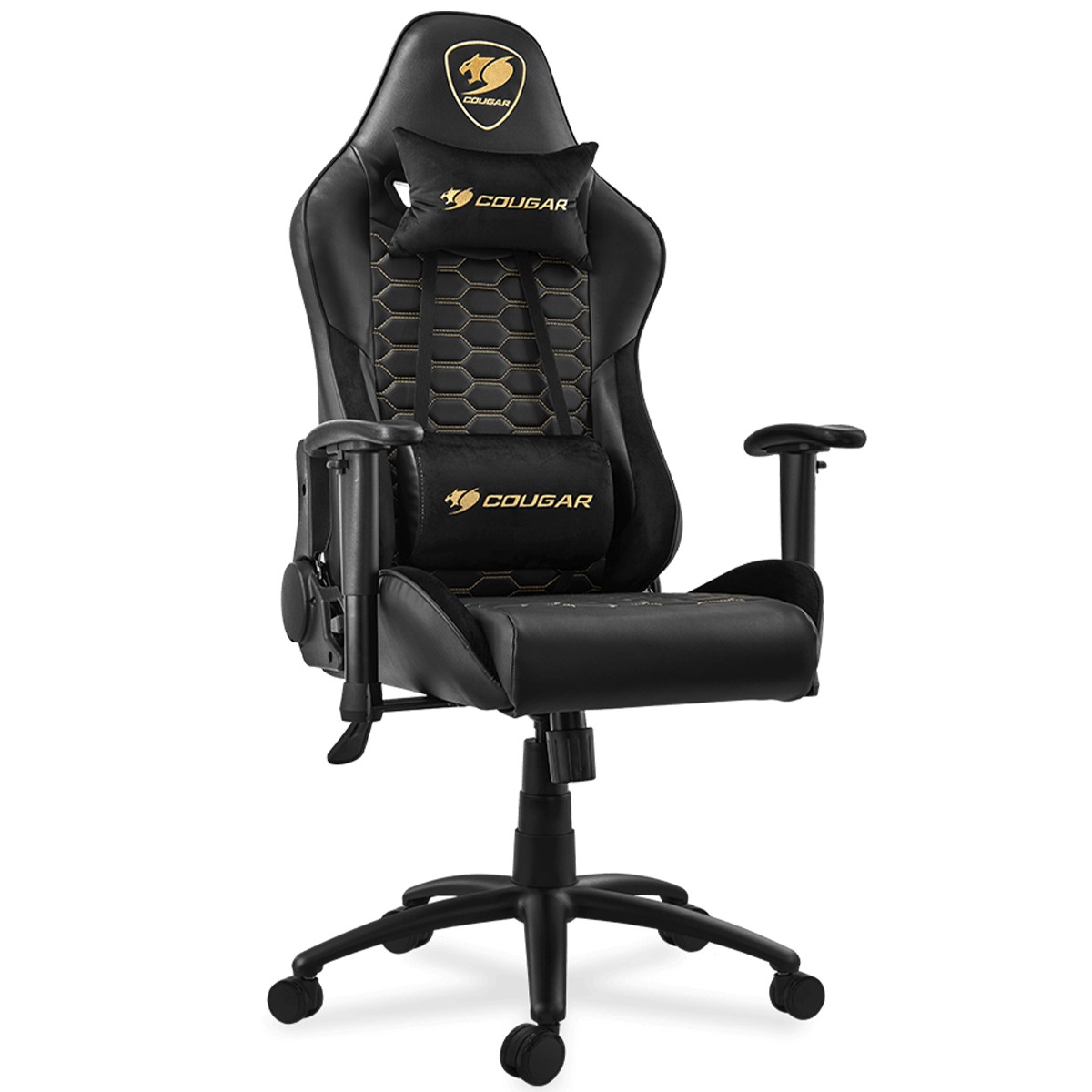 Cadeira Gamer Cougar Outrider Royal, Reclinável, 2D, Preto/Amarelo, 3MORRNXB.0001