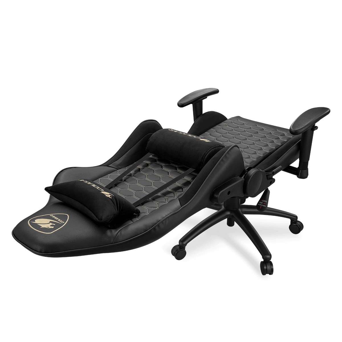Cadeira Gamer Cougar Outrider Royal, Reclinável, 2D, Preto/Amarelo, 3MORRNXB.0001