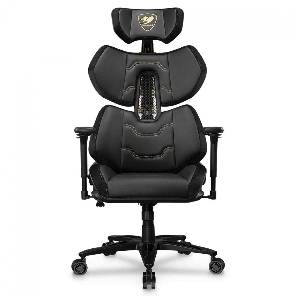 Cadeira Gamer Cougar Terminator Elite Gold, 4D, Preto, CGR-TRE-GLB