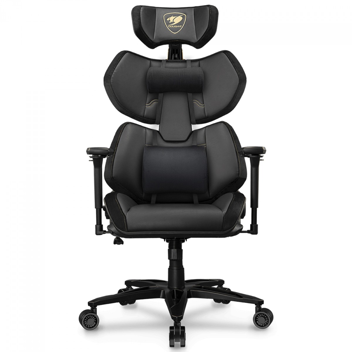 Cadeira Gamer Cougar Terminator Elite Gold, 4D, Preto, CGR-TRE-GLB