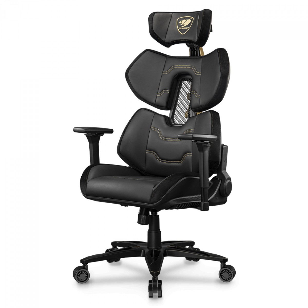 Cadeira Gamer Cougar Terminator Elite Gold, 4D, Preto, CGR-TRE-GLB