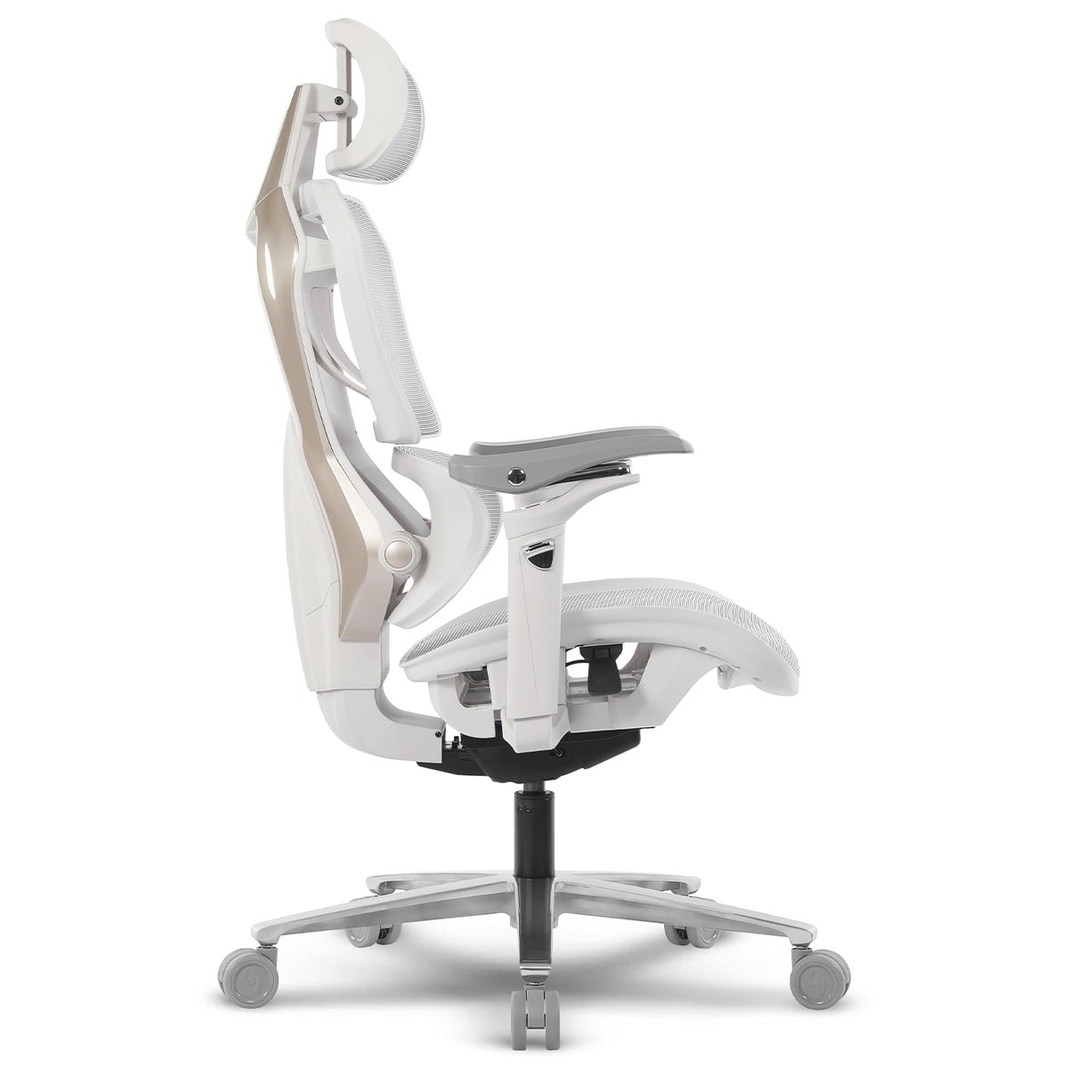Cadeira Gamer DT3 Chrono, Ergonômica, Mesh, 5D, All White