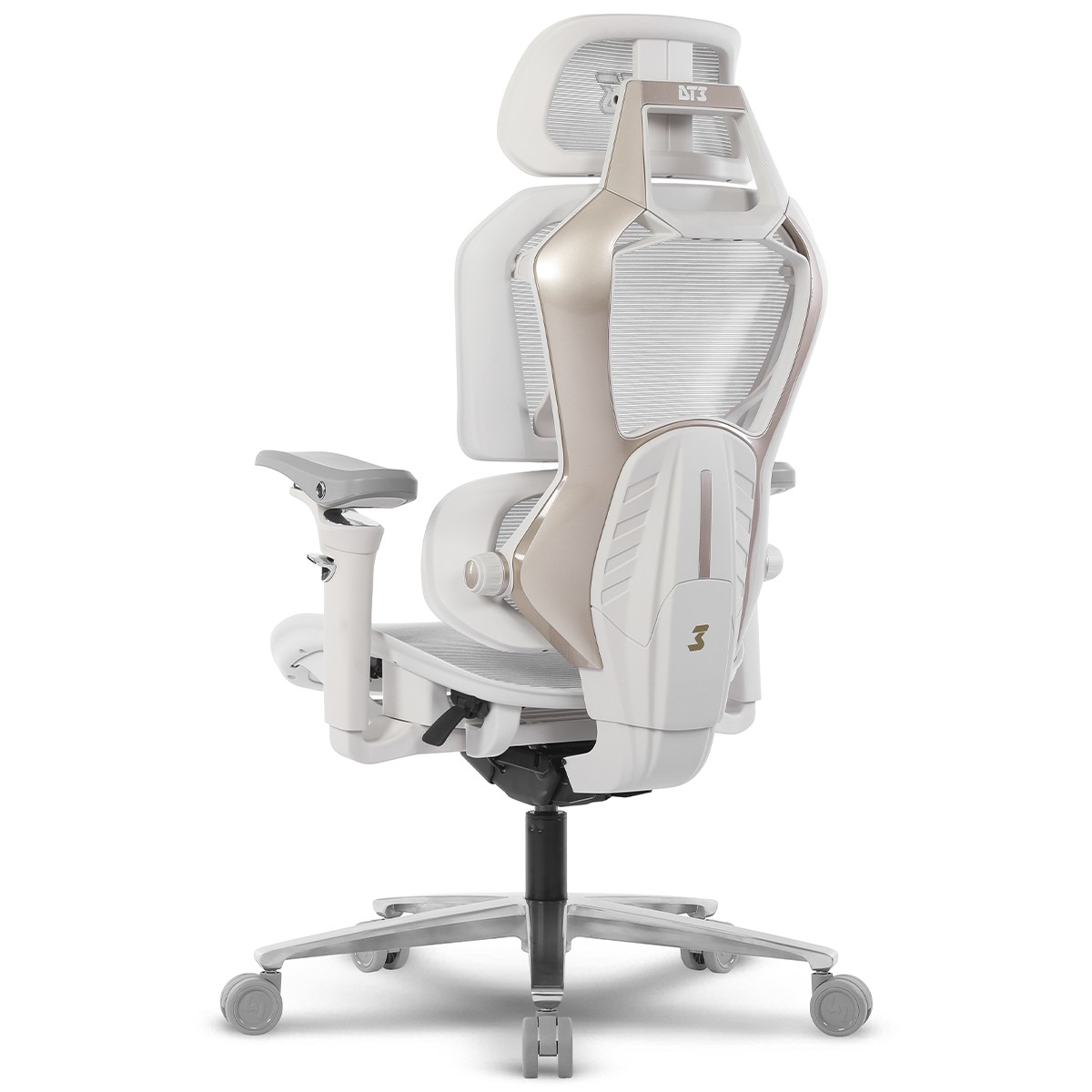 Cadeira Gamer DT3 Chrono, Ergonômica, Mesh, 5D, All White