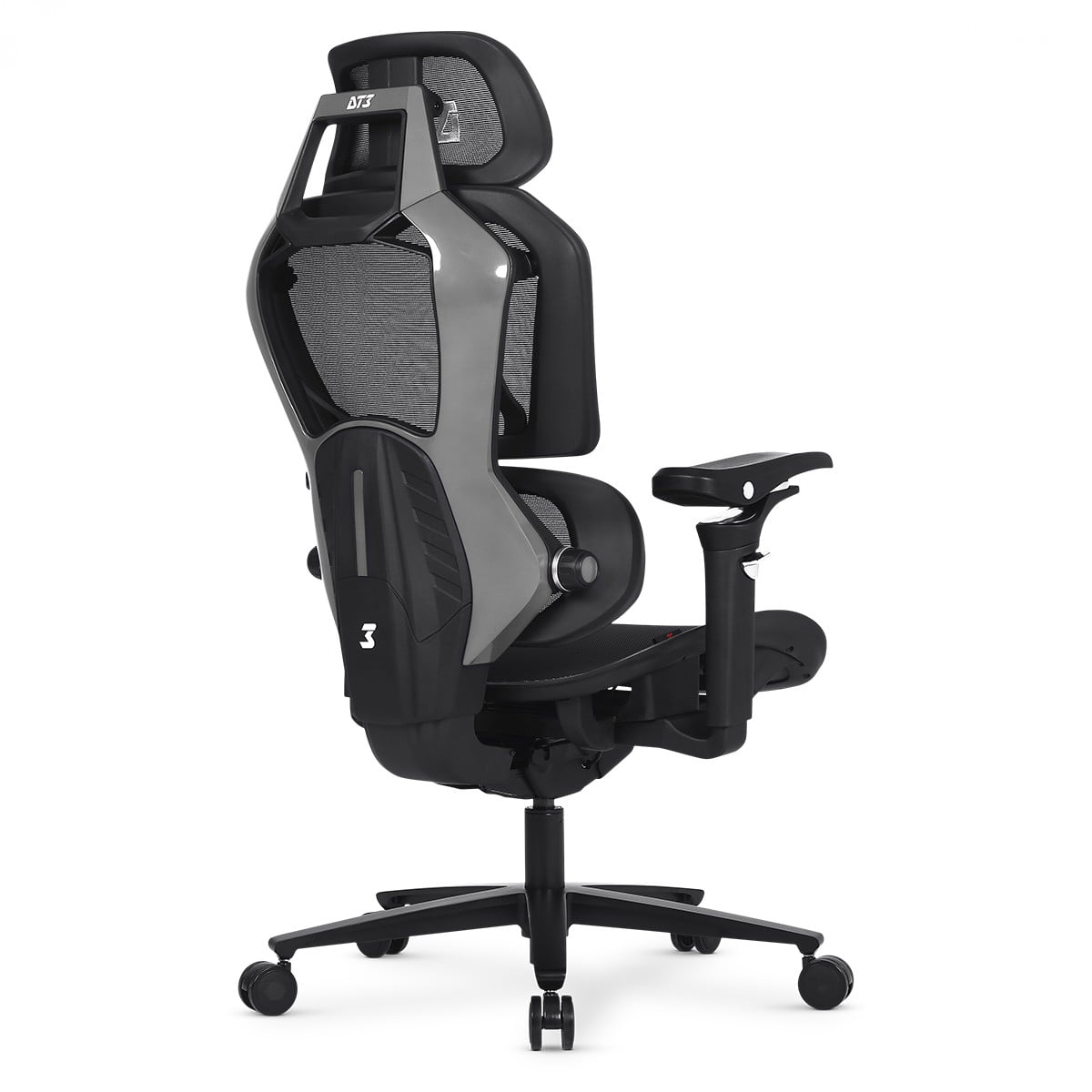 Cadeira Gamer DT3 Chrono, Ergonômica, Mesh, 5D, Grey