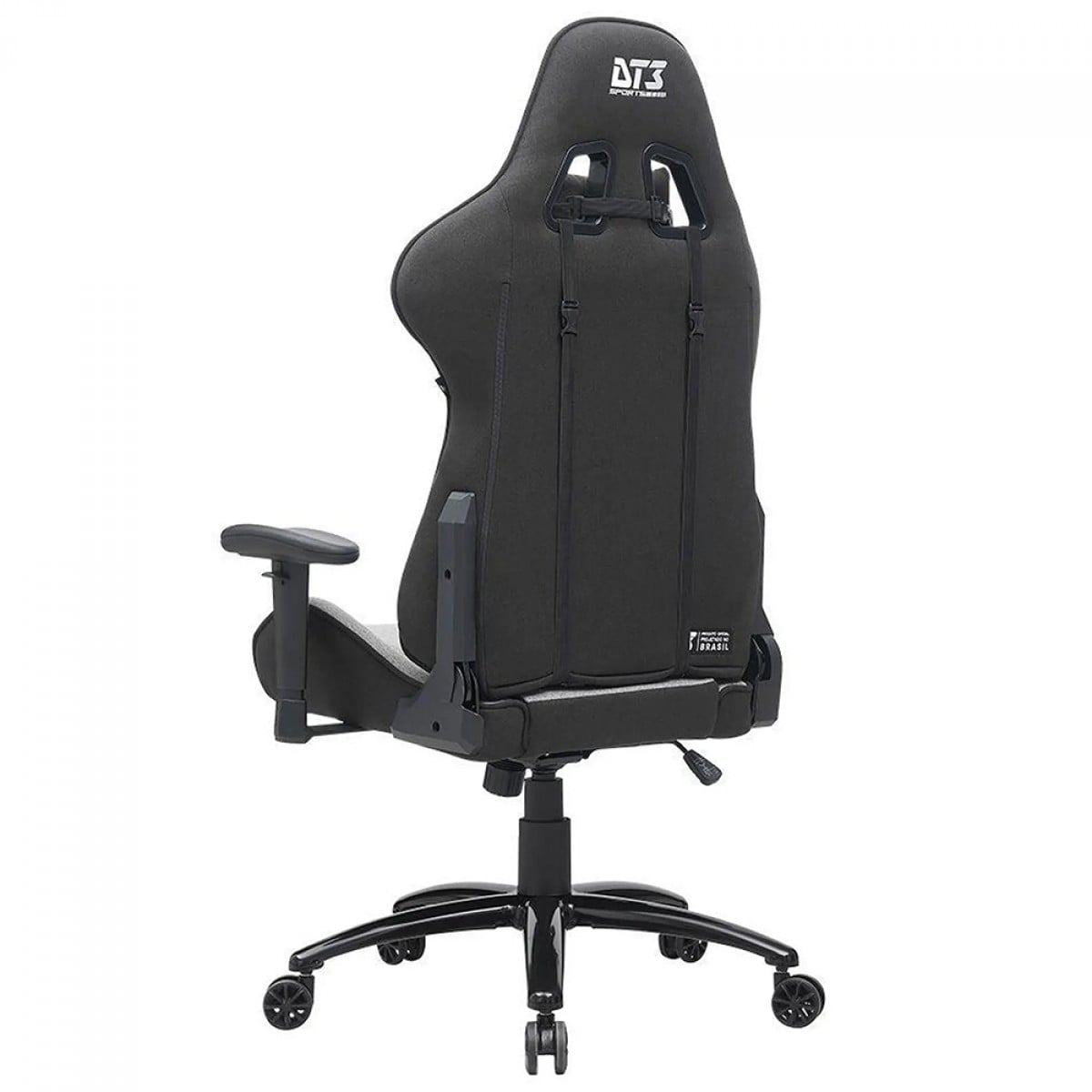 Cadeira Gamer DT3 Grigio, Ajustável, Tecido, Preto e Cinza, 13373-7