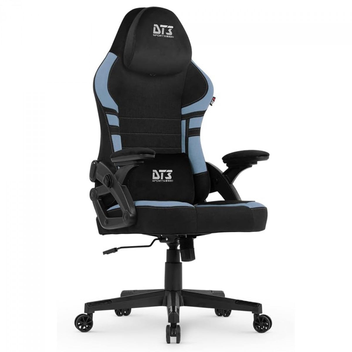 Cadeira Gamer DT3 GX, Ajustável, Tecido, Preto e Azul, 14153-4