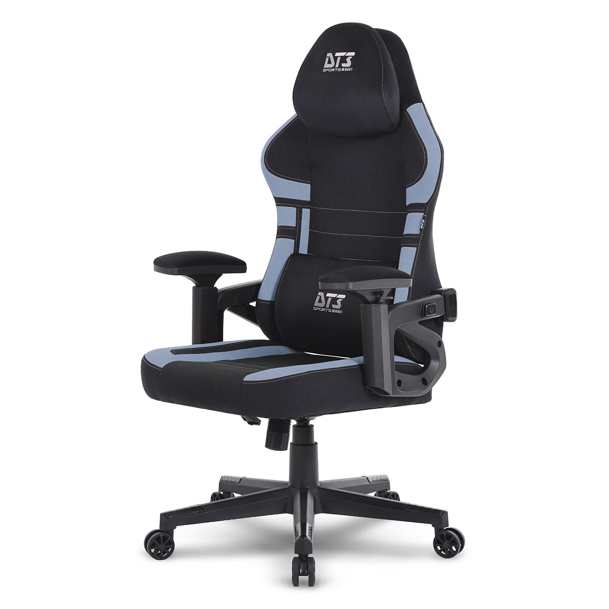 Cadeira Gamer DT3 GX, Ajustável, Tecido, Preto e Azul, 14153-4
