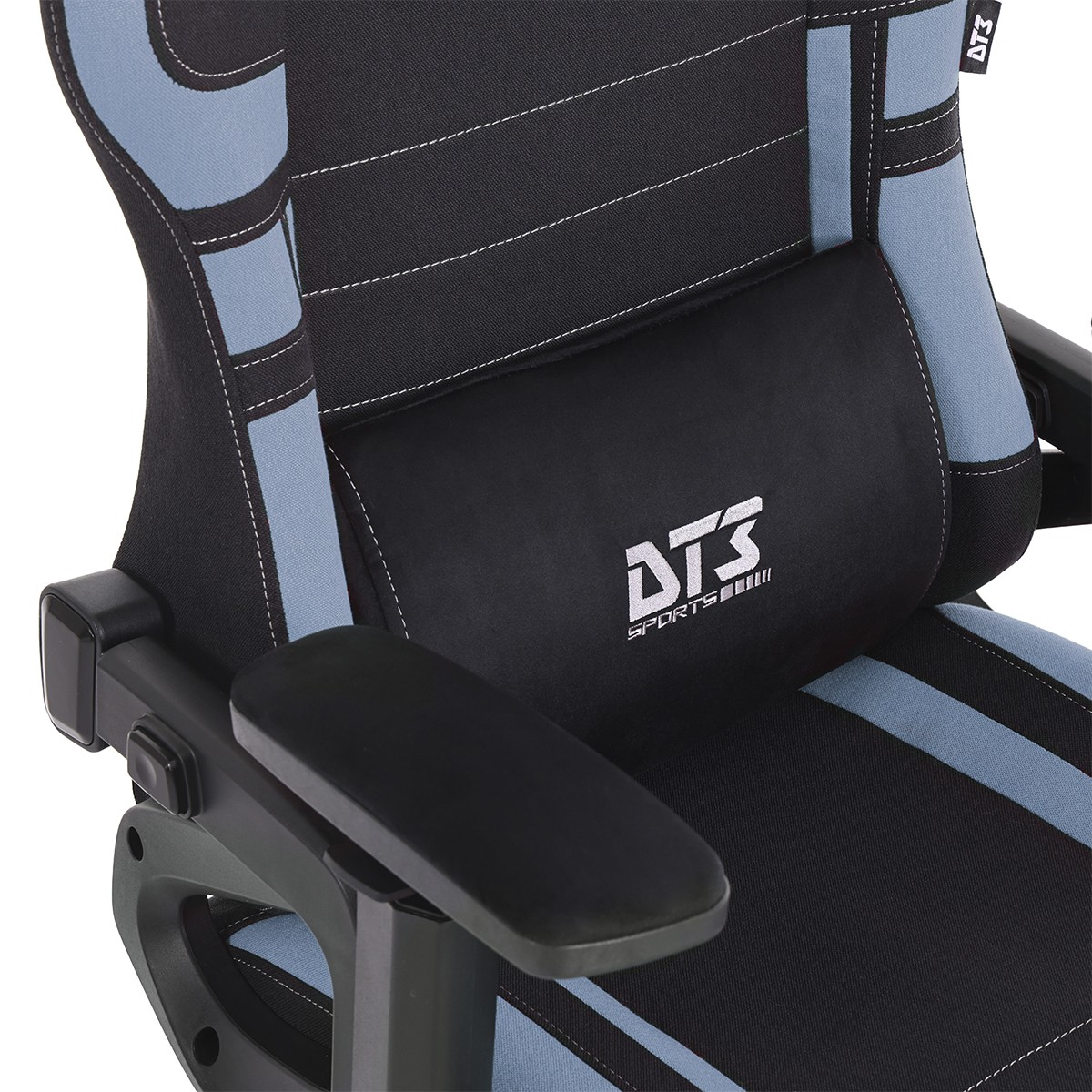 Cadeira Gamer DT3 GX, Ajustável, Tecido, Preto e Azul, 14153-4