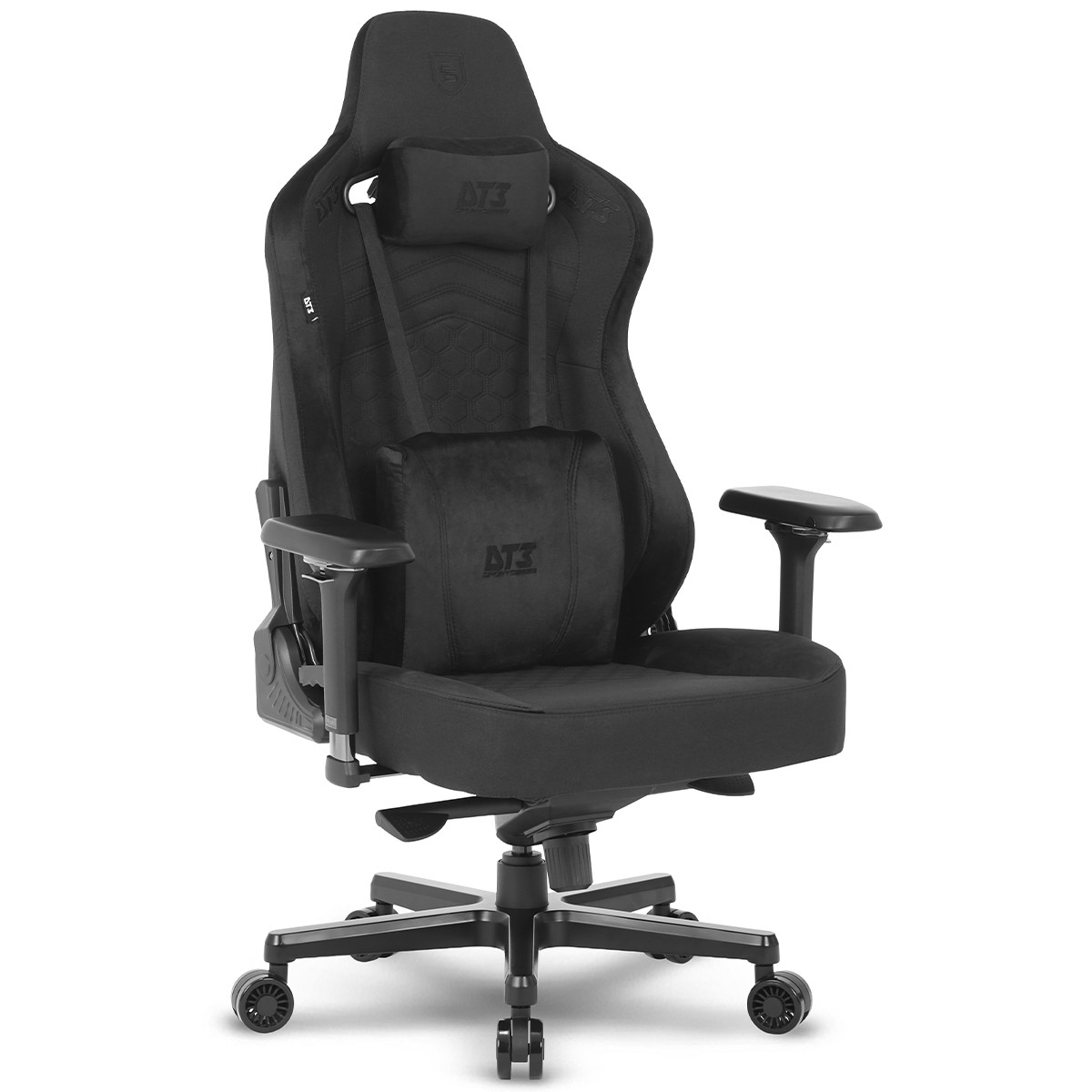 Cadeira Gamer DT3 Rhino, Ajustável, Tecido, All Black, 14666-3