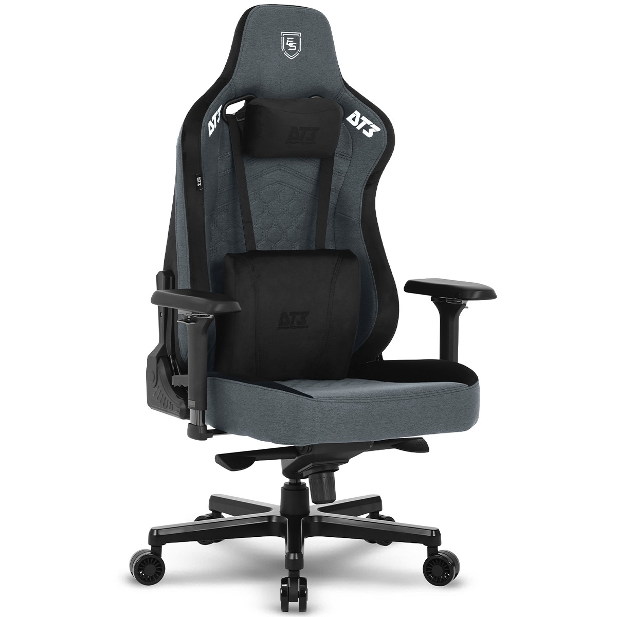 Cadeira Gamer DT3 Rhino, Ajustável, Tecido, Space Grey, 13242-2