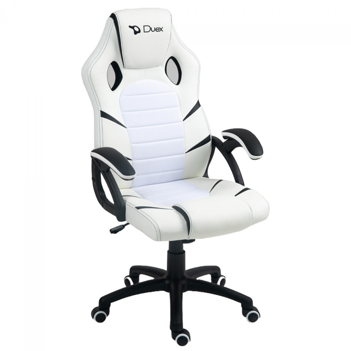 Cadeira Gamer Duex DX9002WB, Branco e Preto