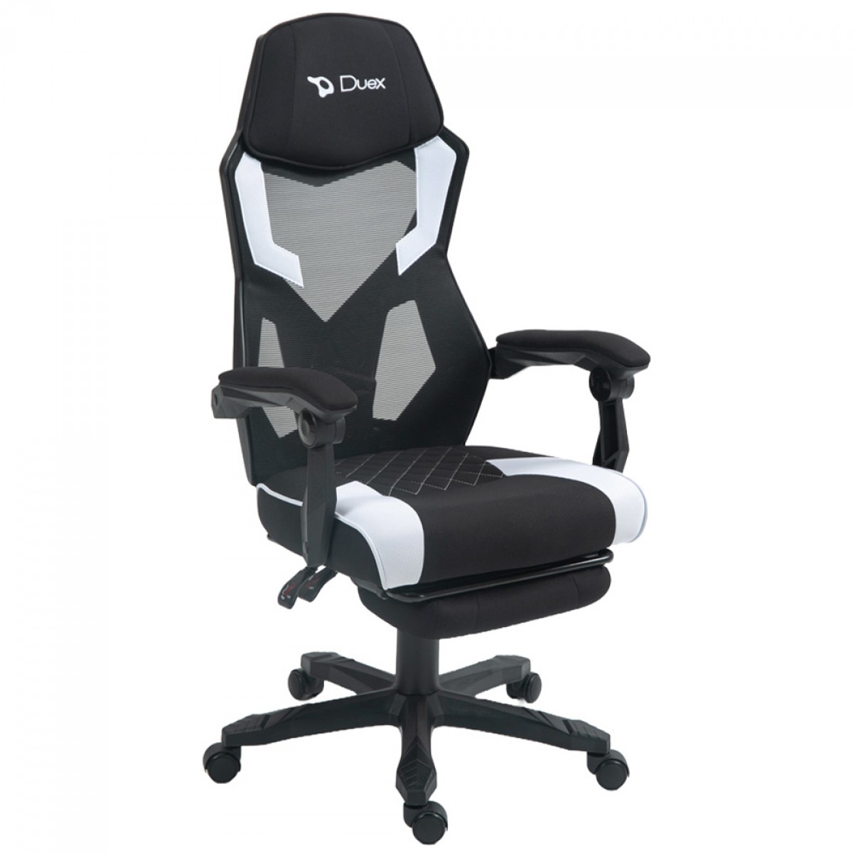 Cadeira Gamer Duex DX9960, Mesh, Altura Ajustável, Preta e