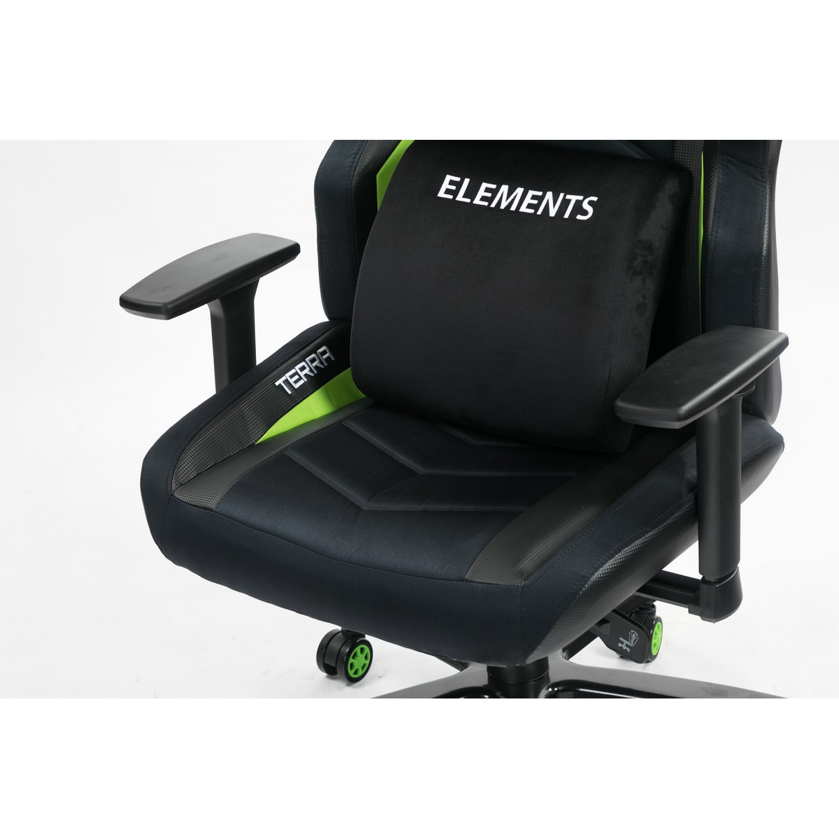 Cadeira Gamer Elements Magna TERRA, Reclinável, Black-Green